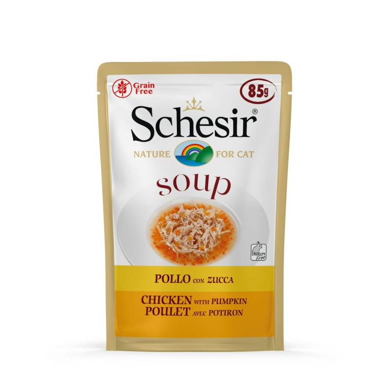 Schesir Cat Soup 85 Gramm Katzennassfutter von Schesir