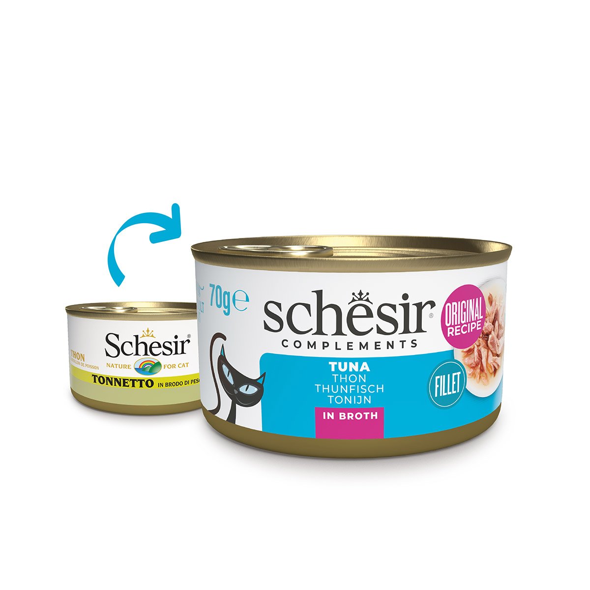 Schesir Cat Thunfisch in Brühe 12x70 g Schesir Cat Thunfisch in Brühe 12x70 g von Schesir