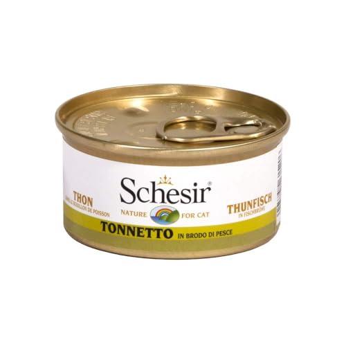 Schesir Cat in Brühe Thunfisch, Katzenfutter nass in eigener Kochbrühe, 24 Dosen x 70 g Schesir Cat in Brühe Thunfisch, Katzenfutter nass in eigener Kochbrühe, 24 Dosen x 70 g von Schesir