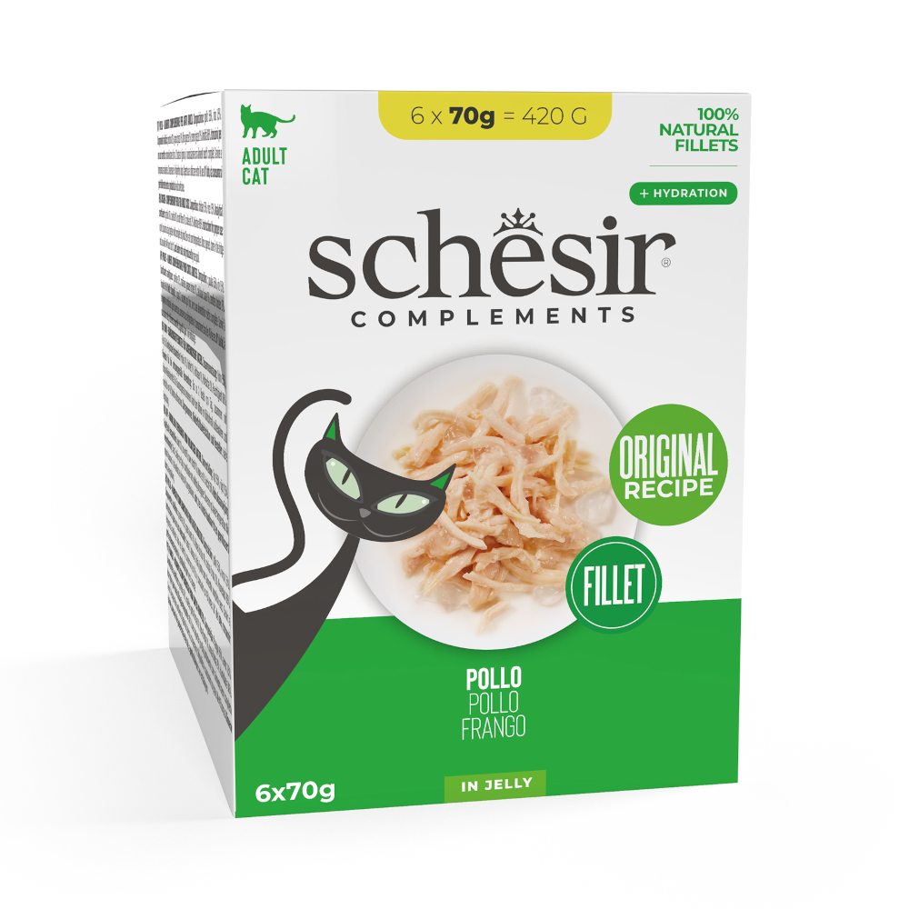 Schesir Complements Filet in Gelee 6 x 70 g - Huhn Schesir Complements Filet in Gelee 6 x 70 g - Huhn von Schesir