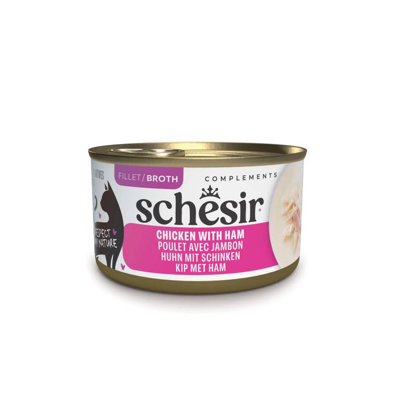 Schesir Complements in Brühe 12 x 70 g - Huhn mit Schinken von Schesir