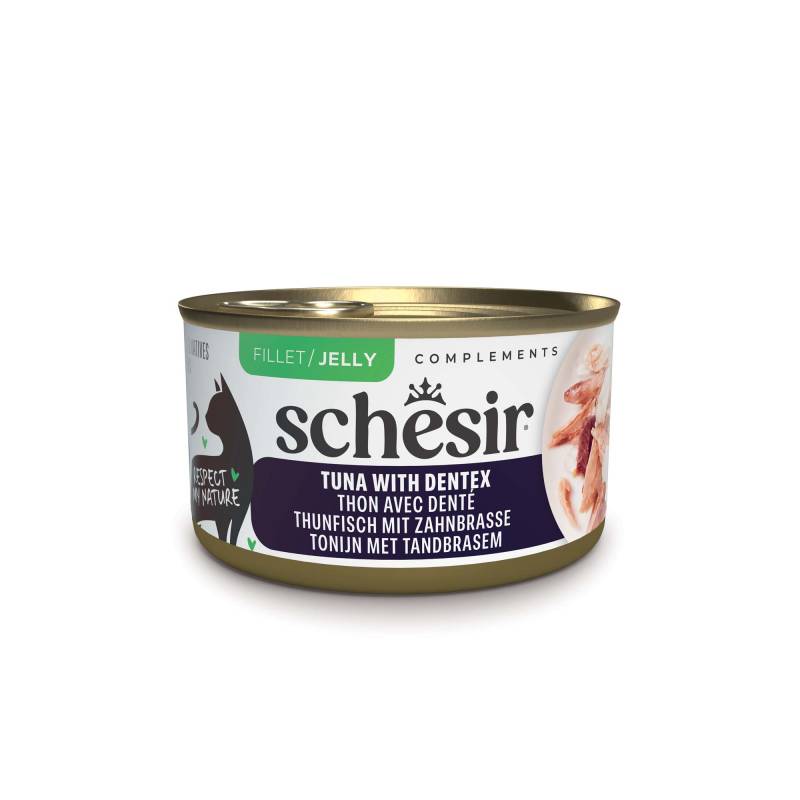 Schesir Complements in Gelee 12 x 70 g - Thunfisch mit Zahnbrassen von Schesir