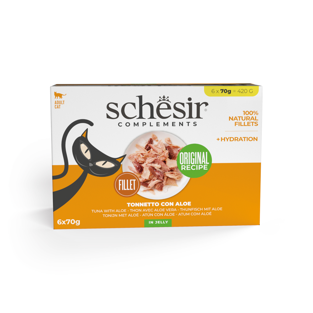 Schesir Complements in Gelee 6 x 70 g - Thunfisch mit Aloe Schesir Complements in Gelee 6 x 70 g - Thunfisch mit Aloe von Schesir