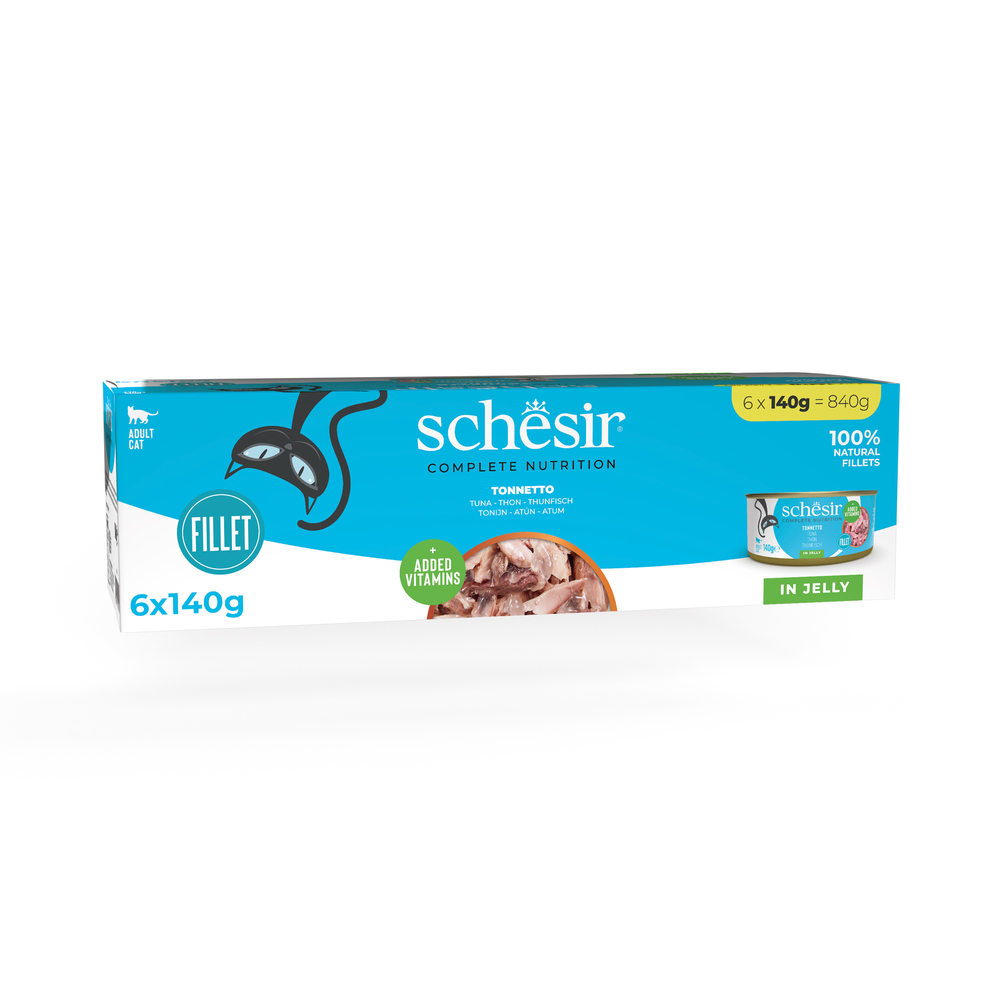 Schesir Complete Nutrition Filet in Gelee 6 x 140 g - Thunfisch Schesir Complete Nutrition Filet in Gelee 6 x 140 g - Thunfisch von Schesir