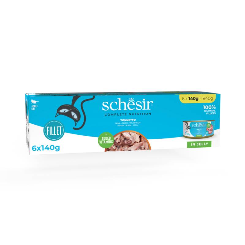 Schesir Complete Nutrition Filet in Gelee 6 x 140 g - Thunfisch von Schesir