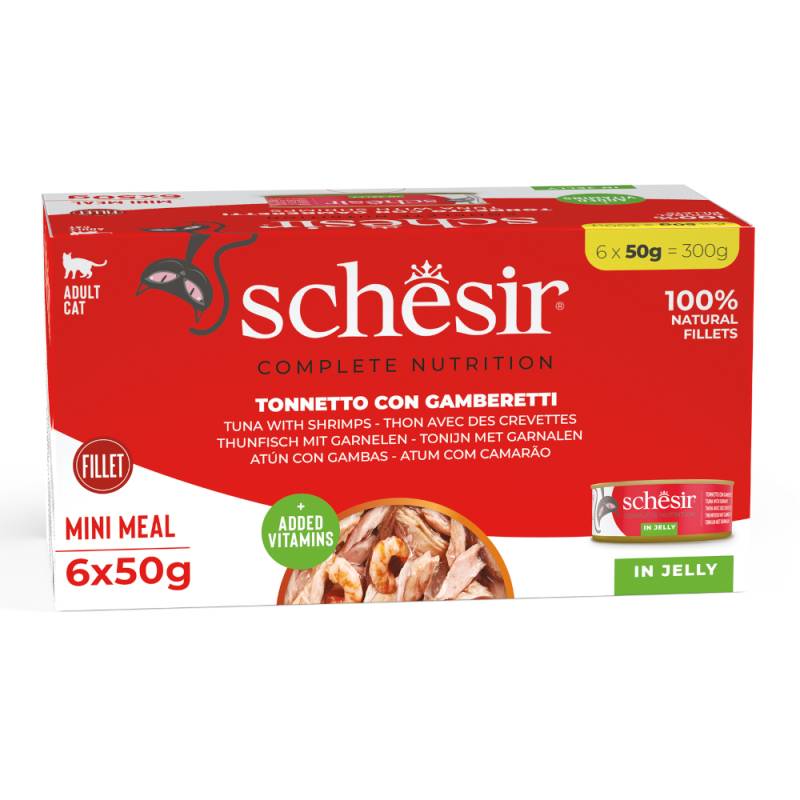 Schesir Complete Nutrition Filet in Gelee 6 x 50 g - Thunfisch mit Garnelen von Schesir