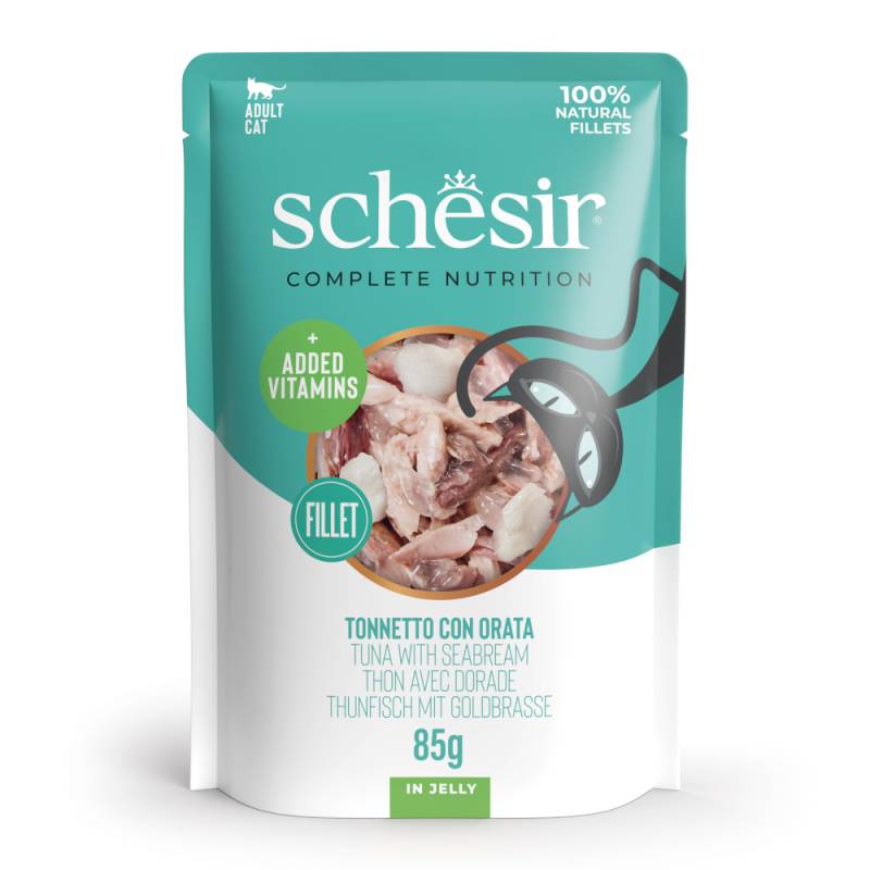 Schesir Complete Nutrition Filet in Gelee 6 x 85 g - Thunfisch mit Dorade von Schesir
