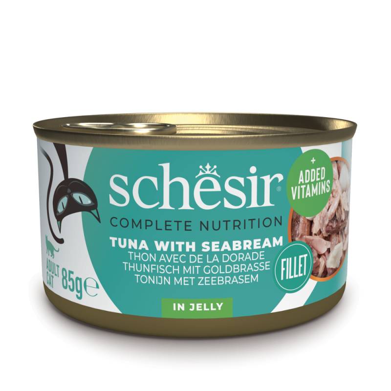 Schesir Complete Nutrition Filet in Gelee 6 x 85 g - Thunfisch mit Dorade Schesir Complete Nutrition Filet in Gelee 6 x 85 g - Thunfisch mit Dorade von Schesir
