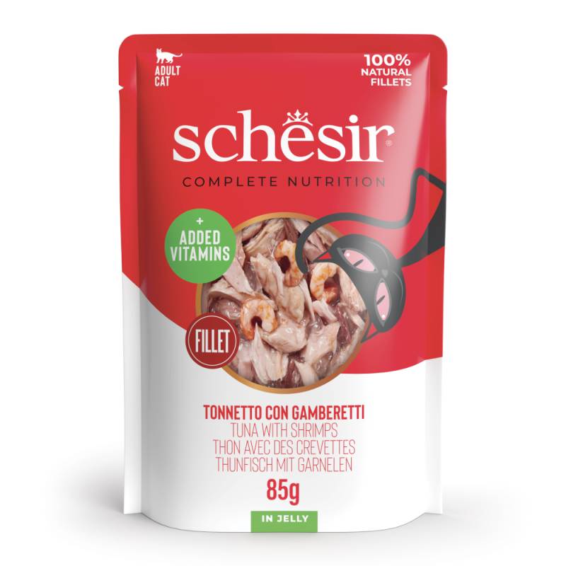 Schesir Complete Nutrition Filet in Gelee 6 x 85 g - Thunfisch mit Garnelen von Schesir