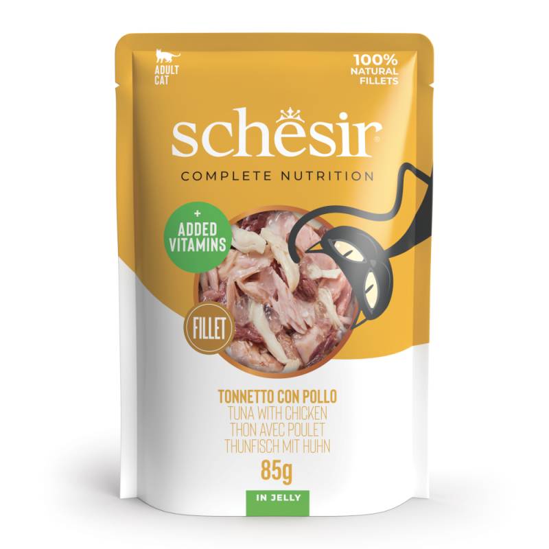 Schesir Complete Nutrition Filet in Gelee 6 x 85 g - Thunfisch mit Huhn Schesir Complete Nutrition Filet in Gelee 6 x 85 g - Thunfisch mit Huhn von Schesir