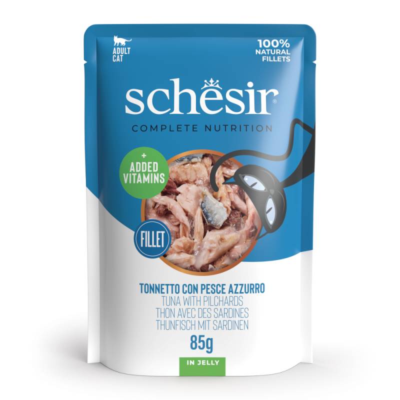 Schesir Complete Nutrition Filet in Gelee 6 x 85 g - Thunfisch mit Sardinen Schesir Complete Nutrition Filet in Gelee 6 x 85 g - Thunfisch mit Sardinen von Schesir