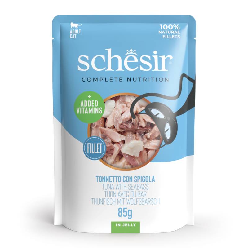 Schesir Complete Nutrition Filet in Gelee 6 x 85 g - Thunfisch mit Wolfsbarsch Schesir Complete Nutrition Filet in Gelee 6 x 85 g - Thunfisch mit Wolfsbarsch von Schesir