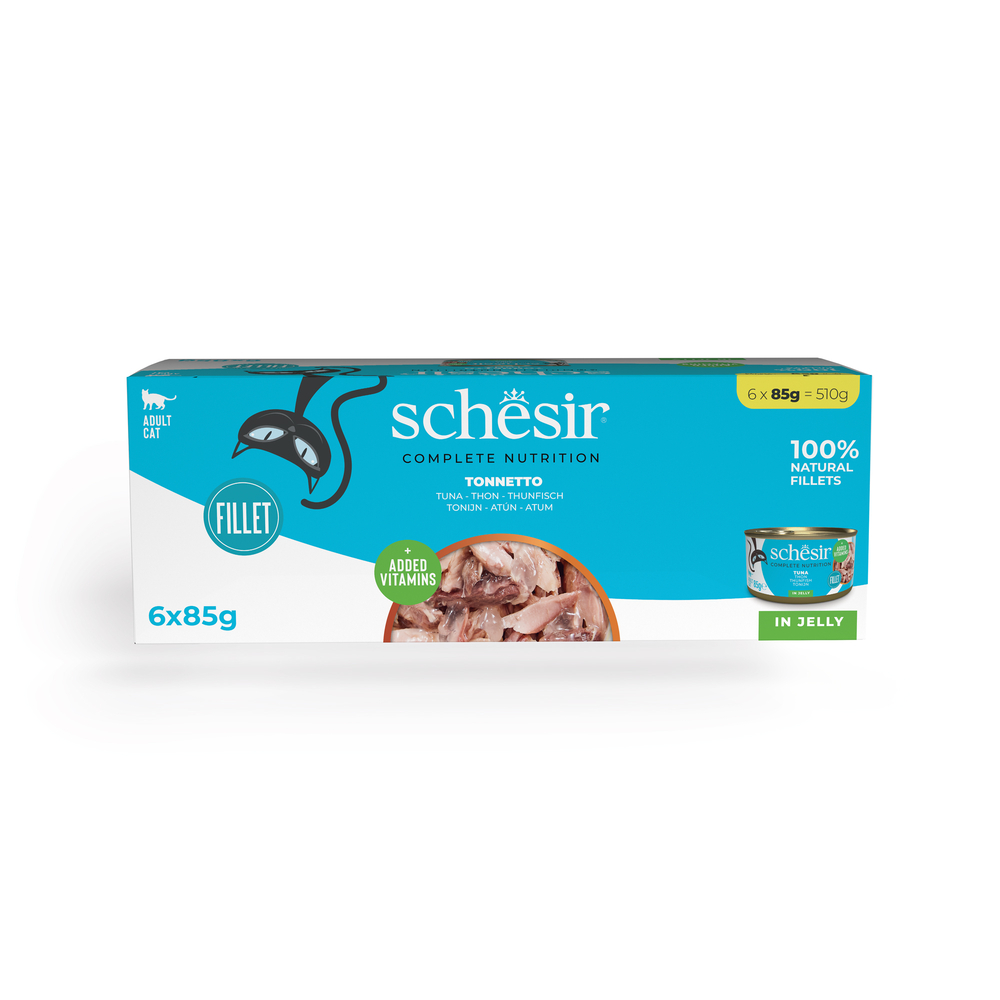 Schesir Complete Nutrition Filet in Gelee 6 x 85 g - Thunfisch Schesir Complete Nutrition Filet in Gelee 6 x 85 g - Thunfisch von Schesir