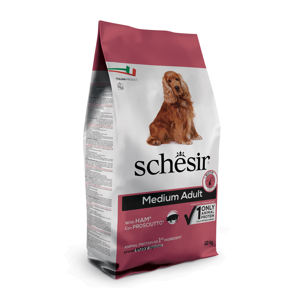 Schesir Dog Dry Medium/Large Maintenance Schinken - 12 kg von Schesir