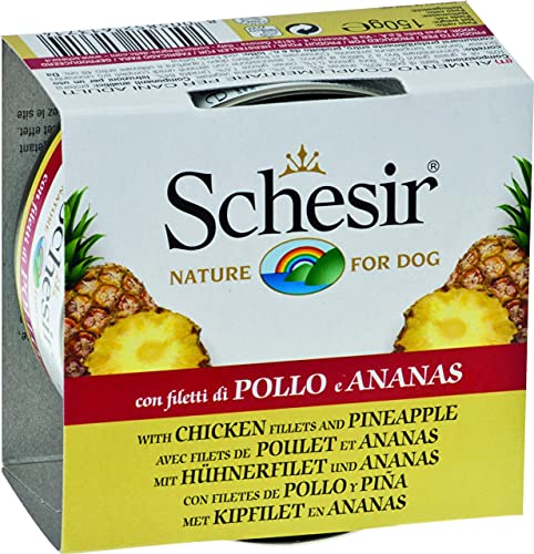Schesir Dog Huhn mit Ananas, Hühnerfilets mit Ananas, 150 g von Schesir