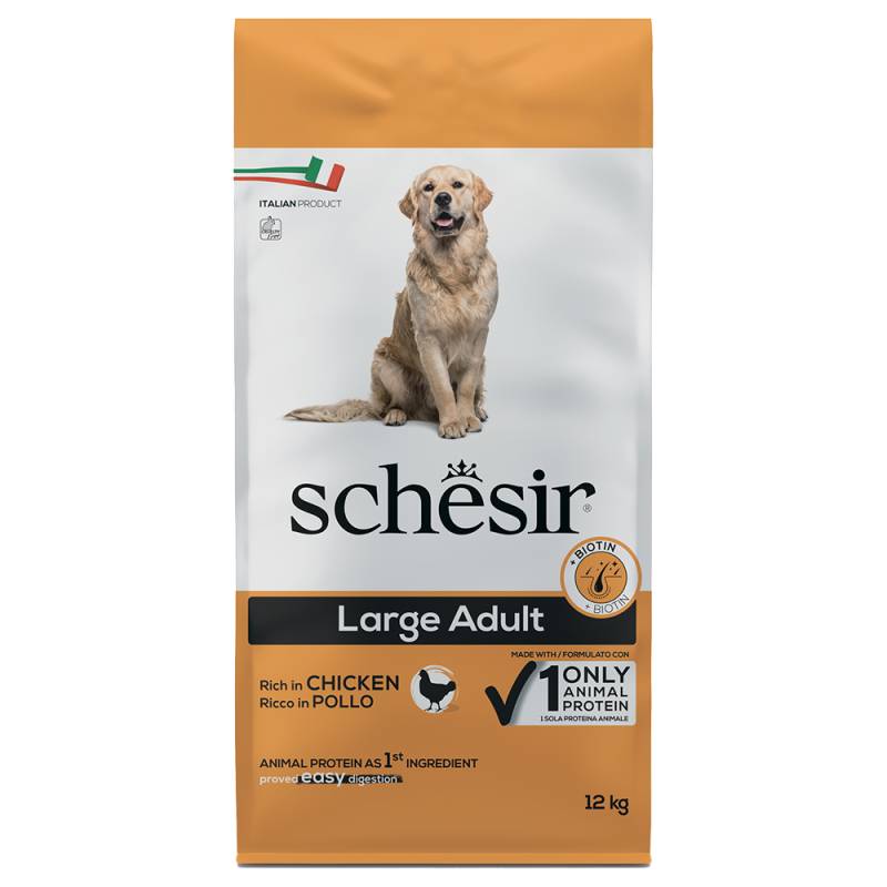 Schesir Dog Large Adult mit Huhn - Sparpaket: 2 x 12 kg Schesir Dog Large Adult mit Huhn - Sparpaket: 2 x 12 kg von Schesir