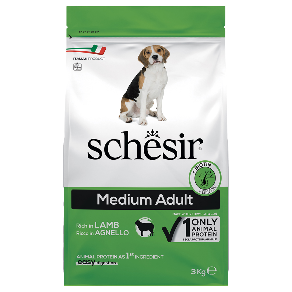 Schesir Dog Medium Adult mit Lamm - Sparpaket: 2 x 3 kg Schesir Dog Medium Adult mit Lamm - Sparpaket: 2 x 3 kg von Schesir