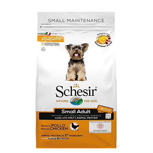 Schesir Dog Small Maintenance Huhn, Hundefutter trocken für kleine Hunde, Beutel, 2 kg von Schesir