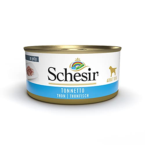 Schesir Dog Thunfisch, Hundefutter nass, 18 Dosen x 150 g von Schesir
