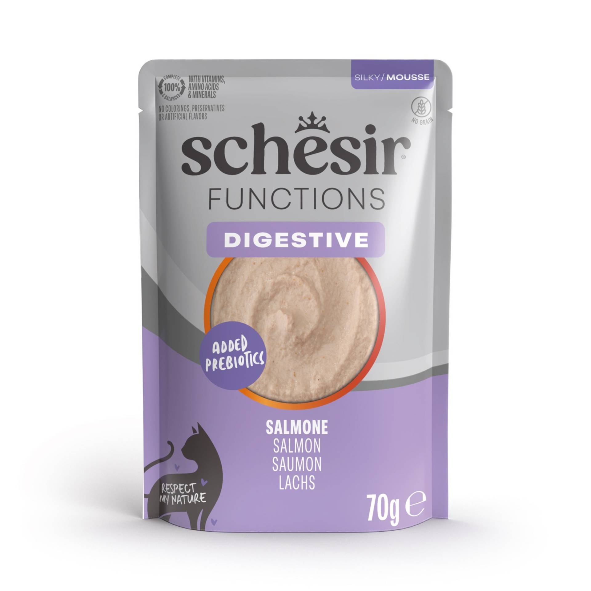 Schesir Functions Mousse 12 x 70 g - Digestive Lachs Schesir Functions Mousse 12 x 70 g - Digestive Lachs von Schesir