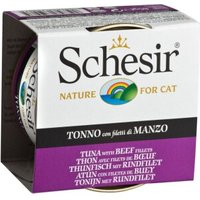 Schesir Gelee 12x85g Thunfisch mit Rinderfilet von Schesir
