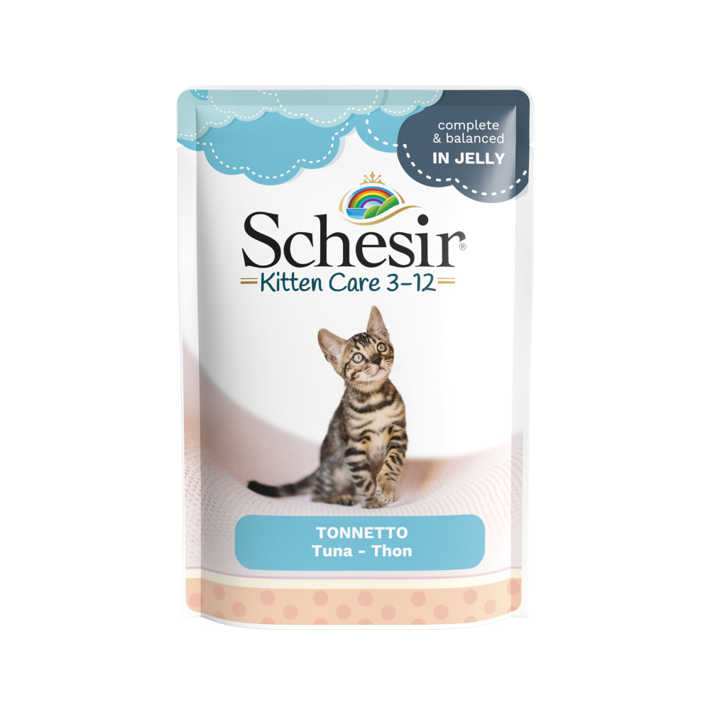 Schesir Jelly Pouch 6 x 85 g - Kitten Thunfisch von Schesir