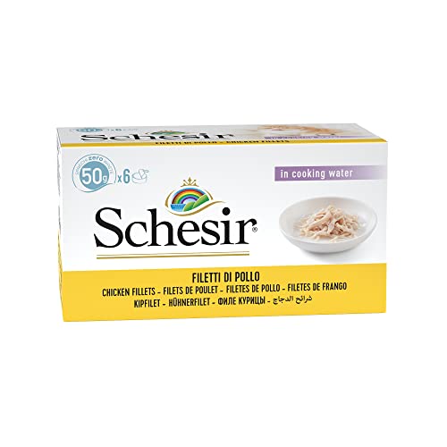 Schesir Katzenfutter Natural Thunfisch Multipack Portionsbeutel 6x50 g, 1 Packung (1 x 300 g) von Schesir