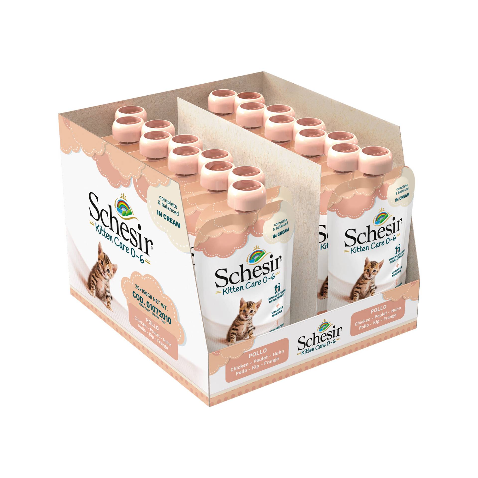 Schesir Kitten Pouch Cream - Thunfisch - 20 x 150 g von Schesir