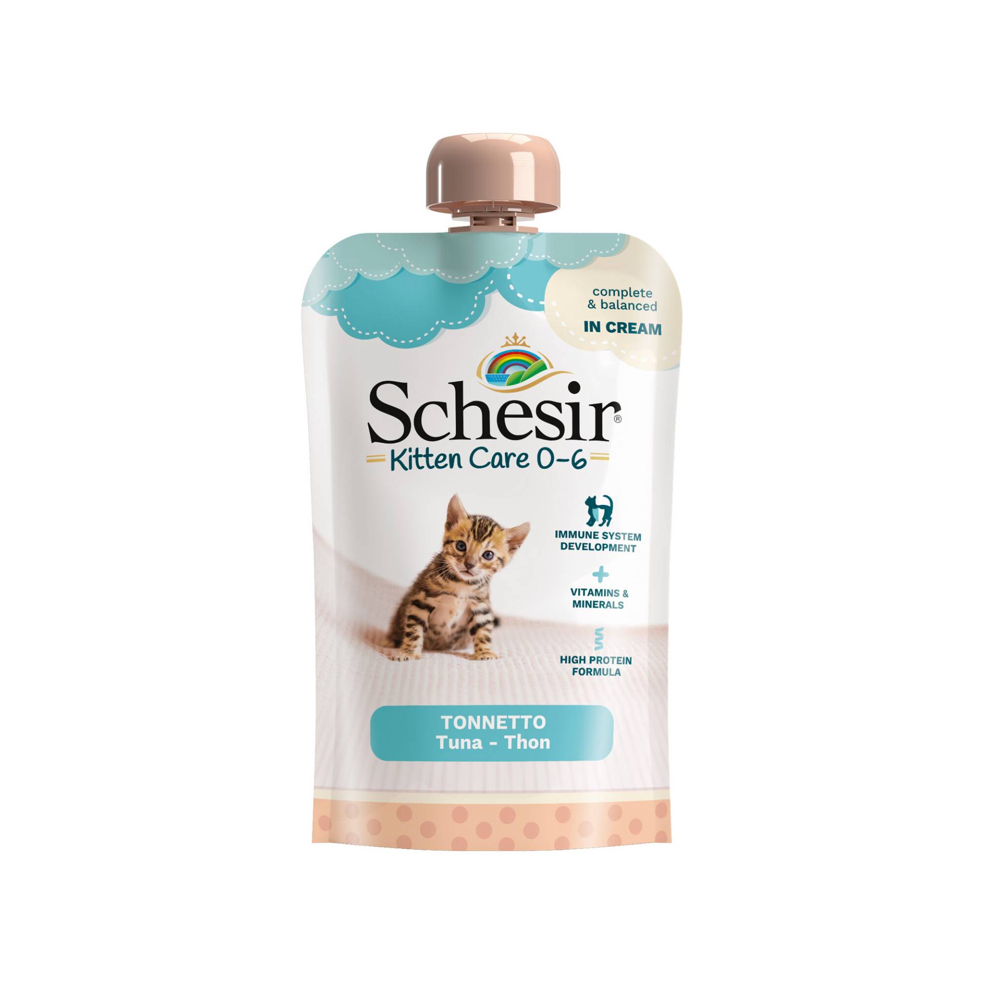 Schesir Kitten Pouch Cream - Thunfisch - 20 x 150 g von Schesir