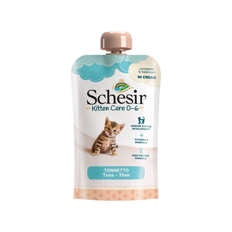 Schesir Kitten Pouch Cream - Thunfisch - 20 x 150 g von Schesir