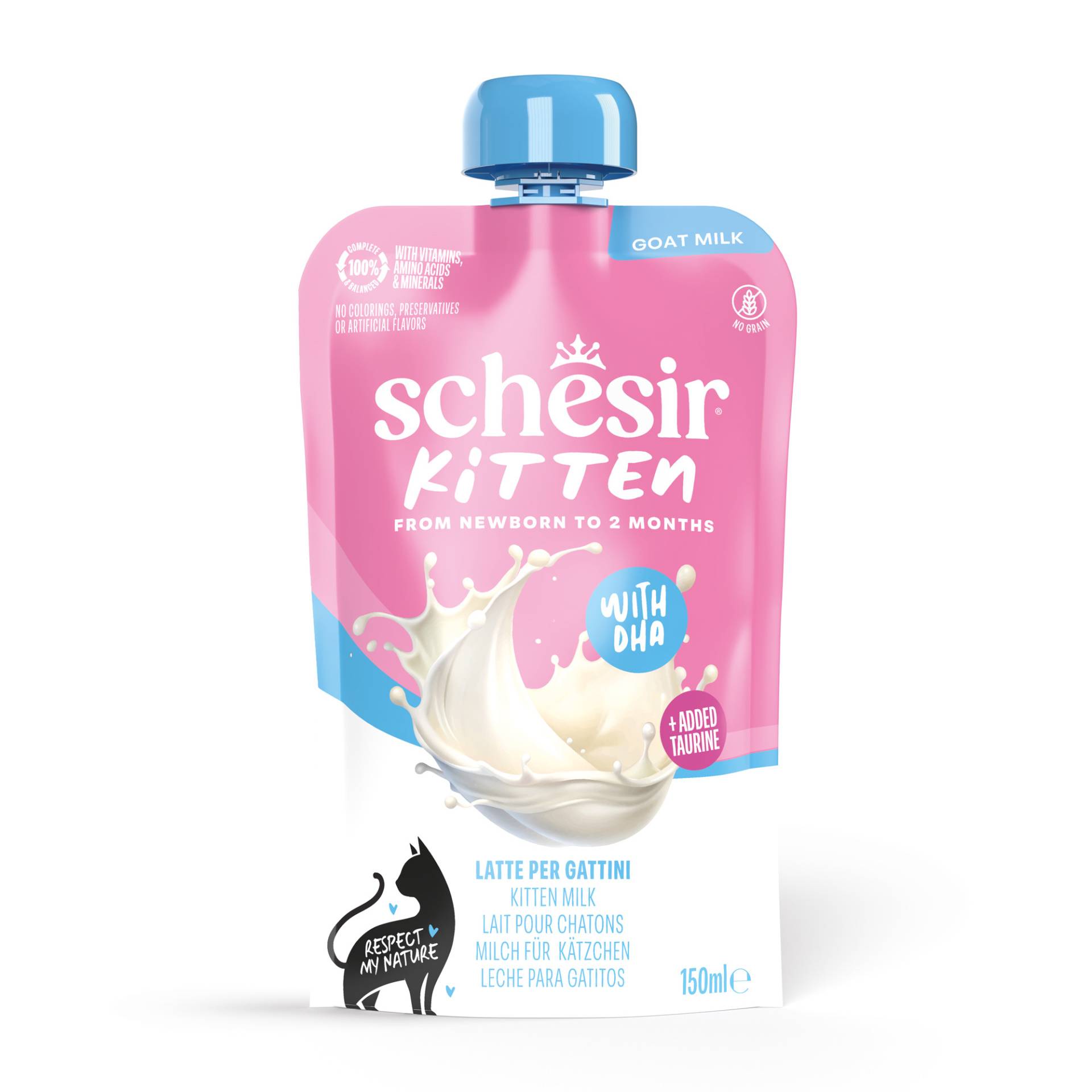 Schesir Kitten Ziegenmilch - Sparpaket: 12 x 150 g von Schesir