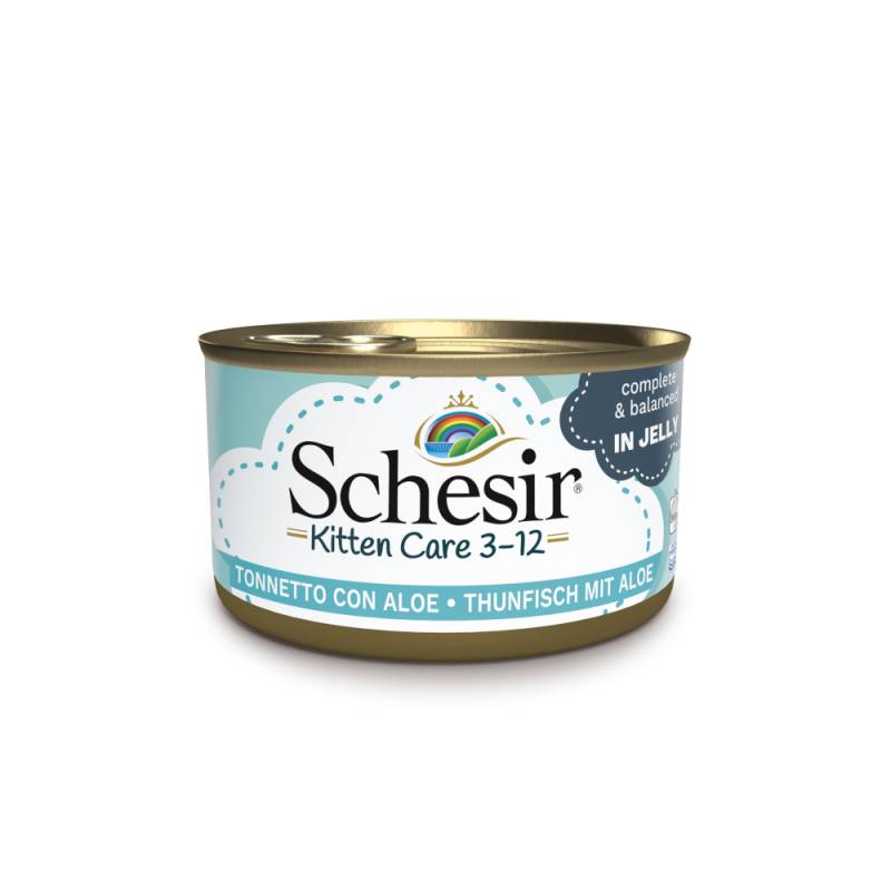 Schesir Kitten in Gelee - Thunfisch mit Aloe 24 x 85 g von Schesir