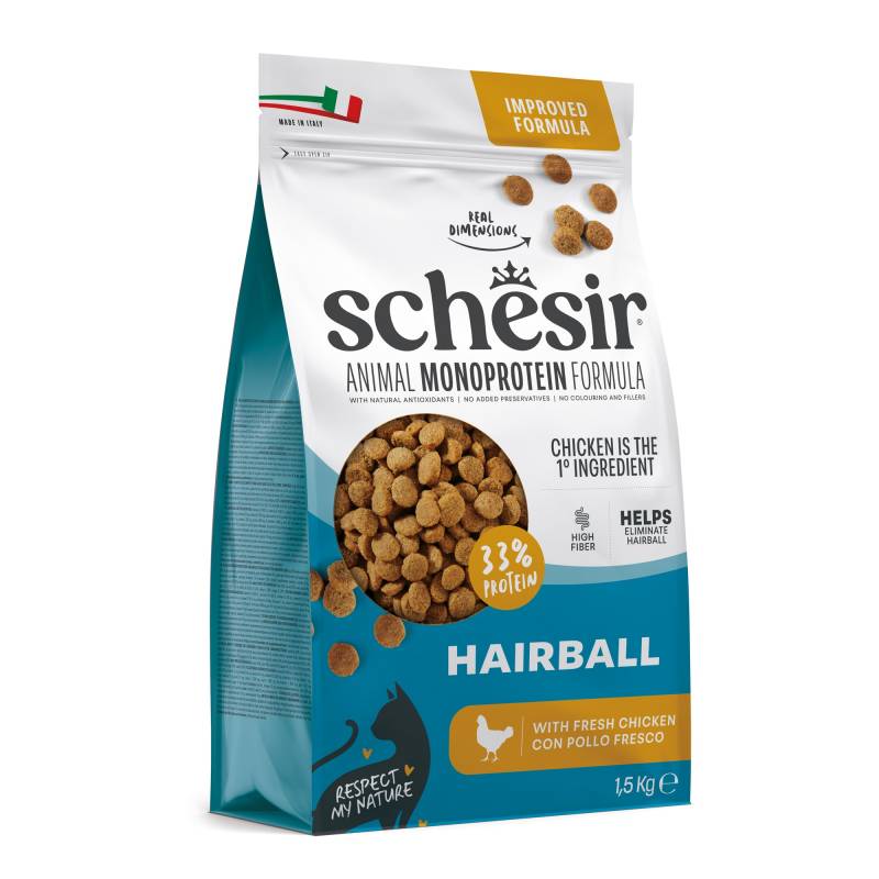 Schesir Original Hairball mit Huhn - Sparpaket: 2 x 1,5 kg von Schesir