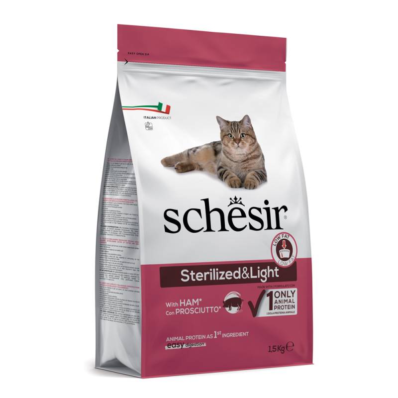 Schesir Sterilized mit Schinken - Sparpaket: 3 x 1,5 kg von Schesir