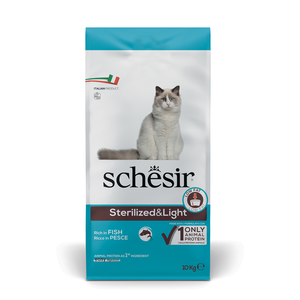 Schesir Sterilized & Light mit Fisch - 10 kg Schesir Sterilized & Light mit Fisch - 10 kg von Schesir