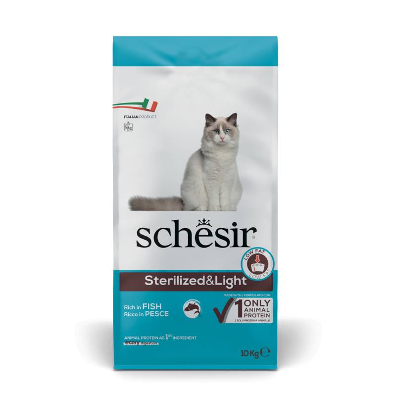 Schesir Sterilized & Light mit Fisch - 10 kg Schesir Sterilized & Light mit Fisch - 10 kg von Schesir