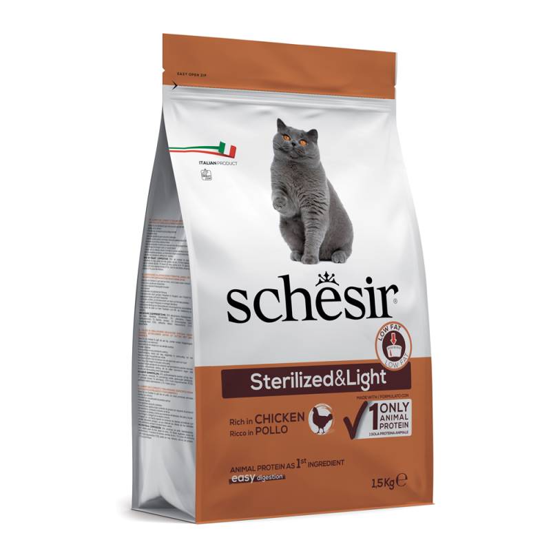 Schesir Sterilized & Light mit Huhn - 1,5 kg von Schesir