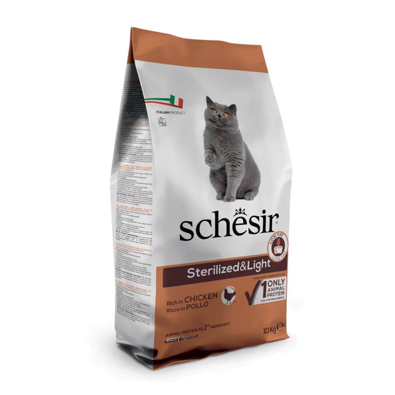 Schesir Sterilized & Light mit Huhn - 10 kg von Schesir