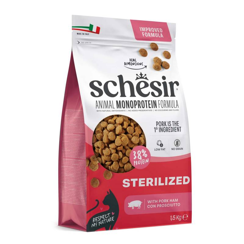 Schesir Sterilized & Light mit Schinken - Sparpaket: 3 x 1,5 kg von Schesir