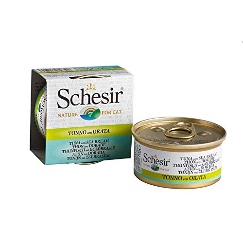 Schesir Thunfisch&Goldbrasse in Brühe | 24x 70g Katzenfutter von Schesir