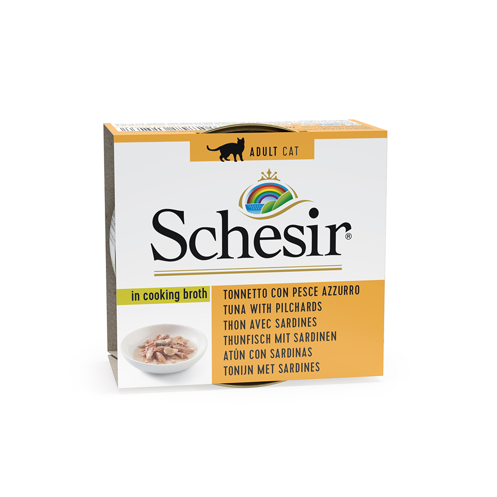 Schesir in Brühe 6 x 70 g - Thunfisch mit Sardinen Schesir in Brühe 6 x 70 g - Thunfisch mit Sardinen von Schesir