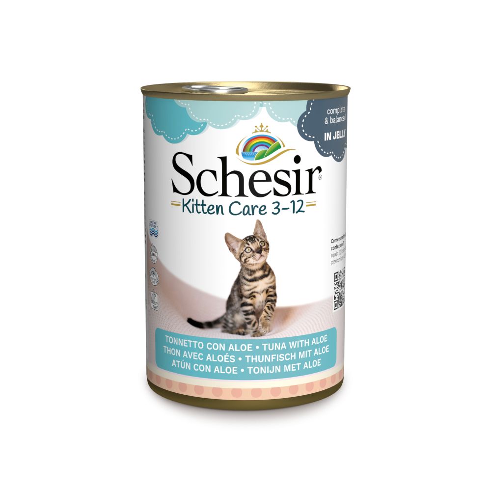 Schesir in Gelee 6 x 140 g - Kitten Thunfisch mit Aloe Schesir in Gelee 6 x 140 g - Kitten Thunfisch mit Aloe von Schesir