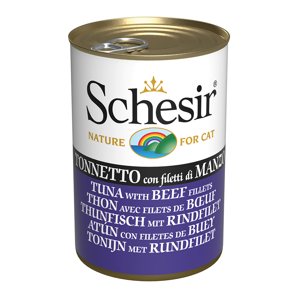 Schesir in Gelee 6 x 140 g - Thunfisch mit Rinderfilet von Schesir