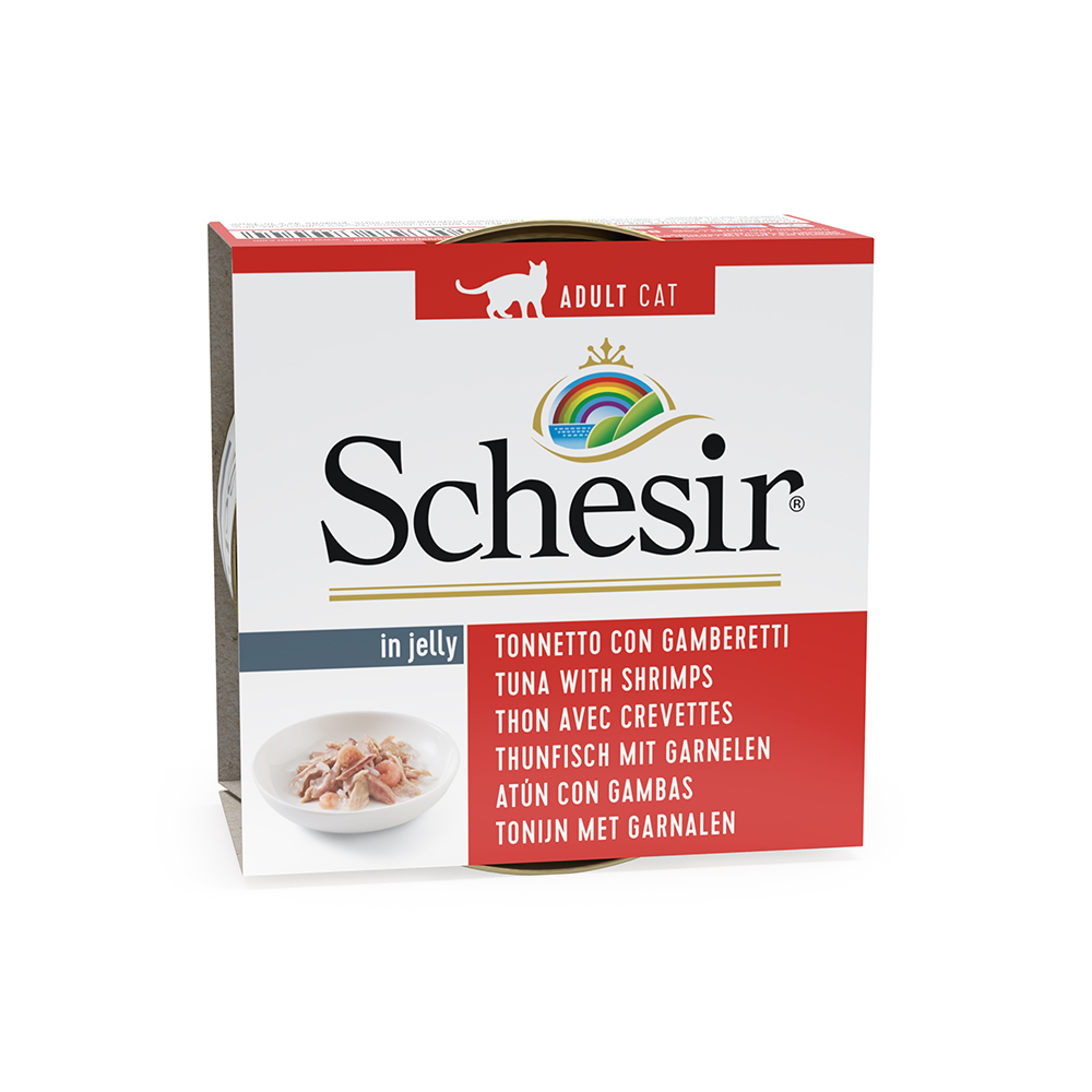 Schesir in Gelee 6 x 85 g - Thunfisch mit Garnelen von Schesir