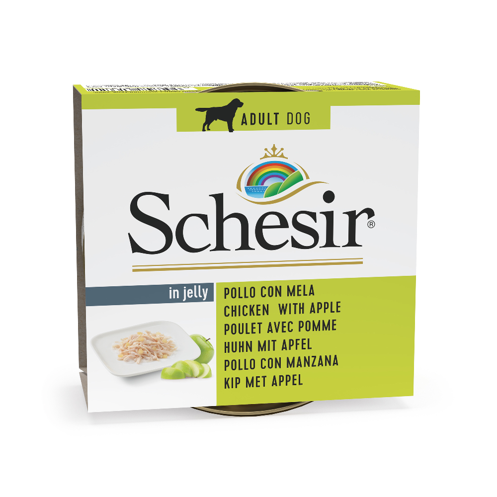 Sparpaket Schesir 12 x 150 g - Huhn mit Apfel von Schesir