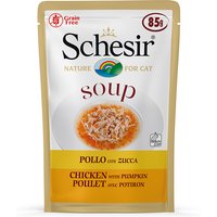 Sparpaket Schesir Cat Soup 24 x 85 g - Huhn mit Kürbis von Schesir