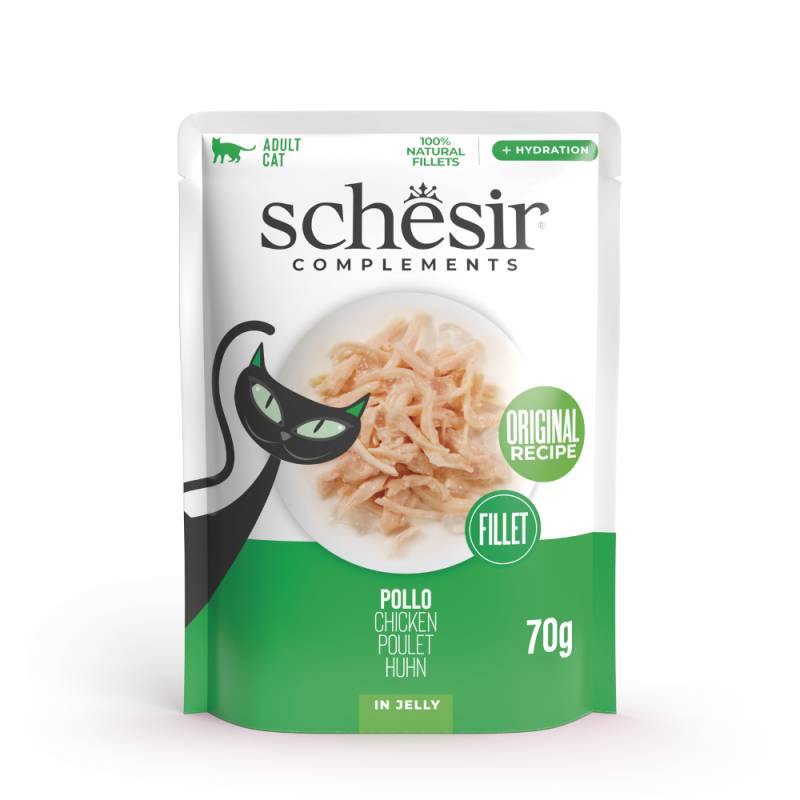 Sparpaket Schesir Complements Filet in Gelee 24 x 70 g - Huhn Sparpaket Schesir Complements Filet in Gelee 24 x 70 g - Huhn von Schesir