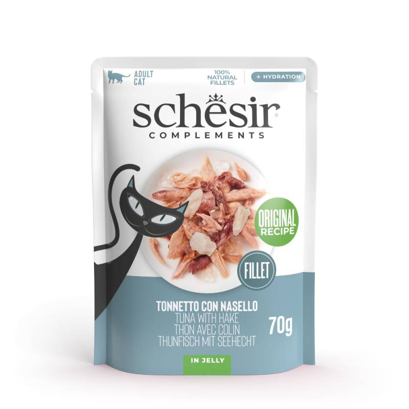 Sparpaket Schesir Complements Filet in Gelee 24 x 70 g - Thunfisch mit Seehecht Sparpaket Schesir Complements Filet in Gelee 24 x 70 g - Thunfisch mit Seehecht von Schesir