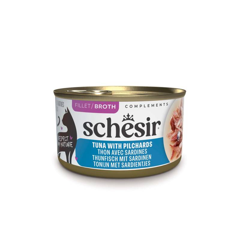 Sparpaket Schesir Complements in Brühe 24 x 70 g - Thunfisch mit Sardinen Sparpaket Schesir Complements in Brühe 24 x 70 g - Thunfisch mit Sardinen von Schesir