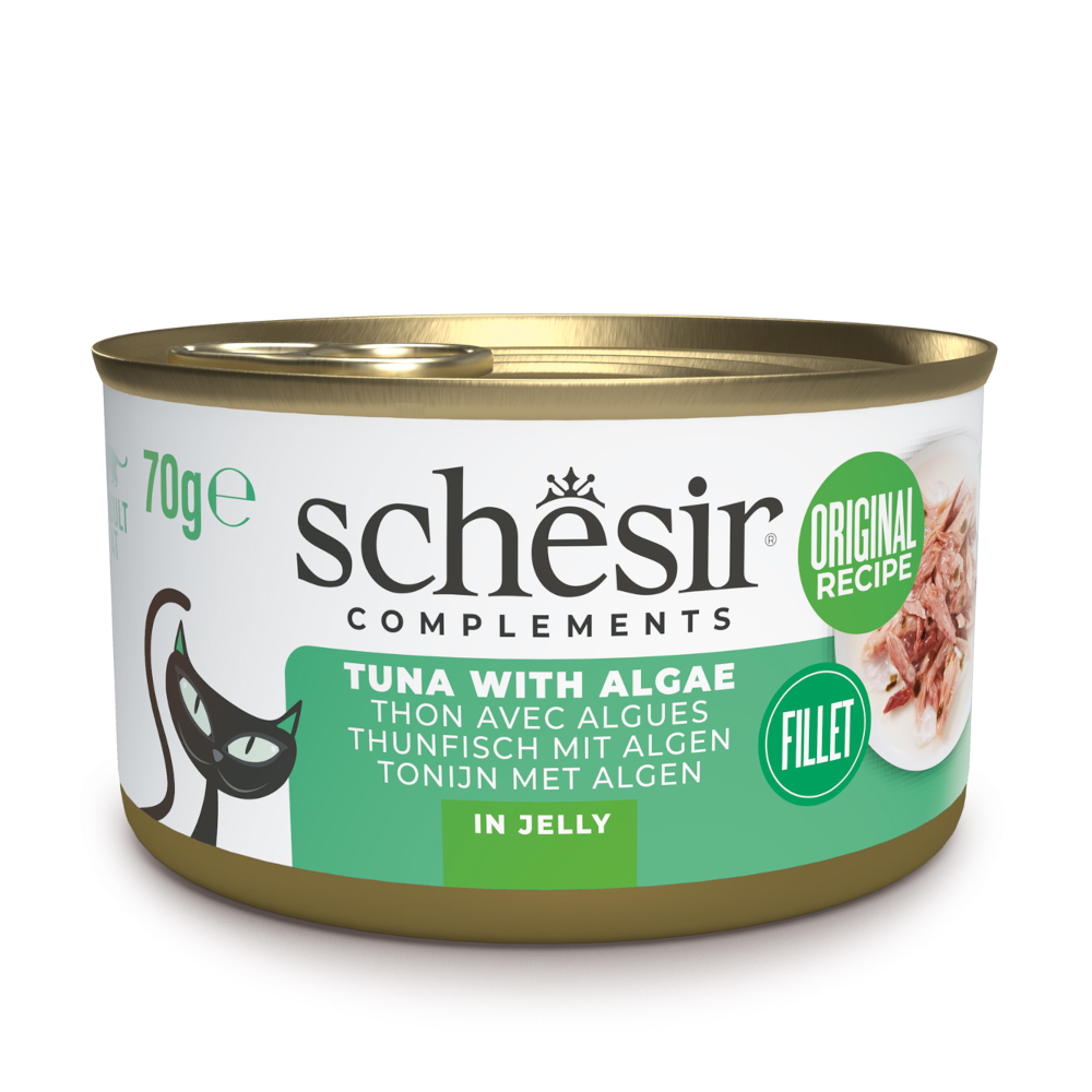 Sparpaket Schesir Complements in Gelee 24 x 70 g - Thunfisch mit Algen von Schesir